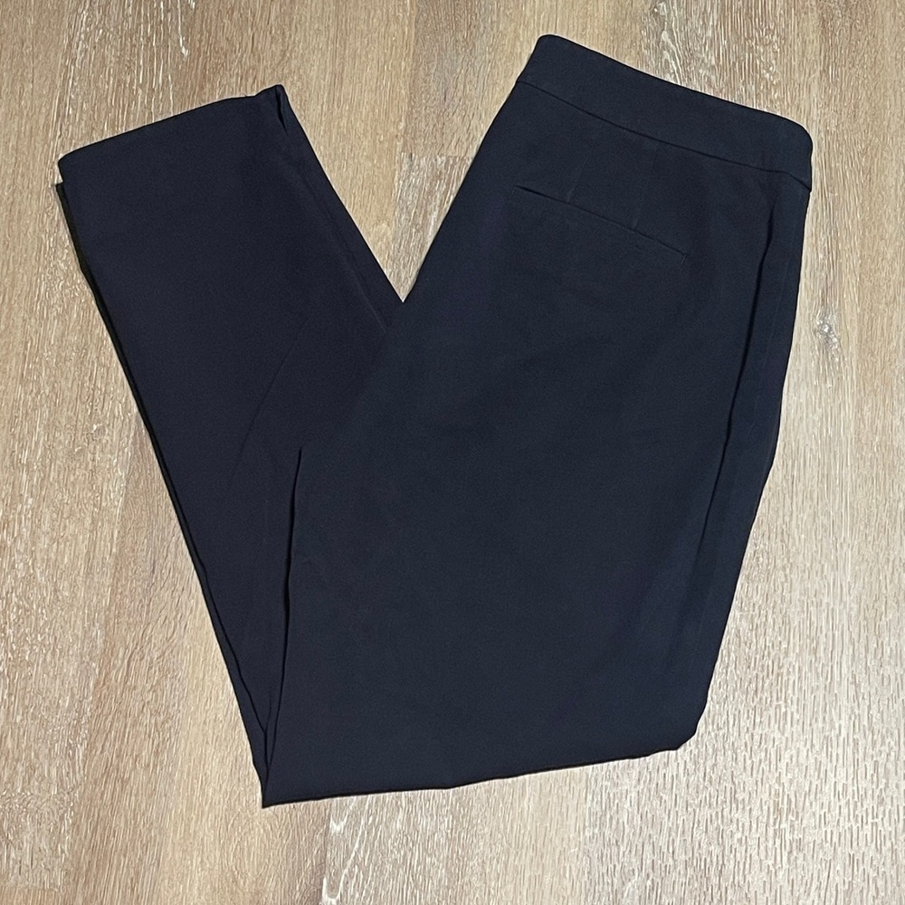 Talbots Chatham Ankle Curvy Fit Pants‎ Navy Blue Size 6 Career Casual EUC